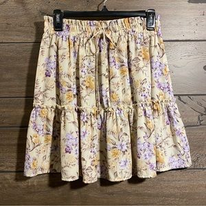 Hayden LA Tiered Floral Skirt